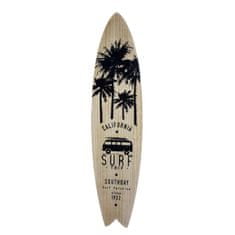 ModernHome Surf Board nástenná ozdoba čierna