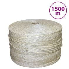 Vidaxl Lano 100 % sisal 2 mm 1500 m