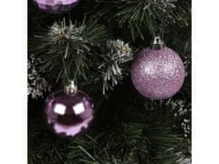 sarcia.eu Fialové vianočné gule, sada plastových guličiek, ozdoby na vianočný stromček 5 cm, 24 ks. 1 balik
