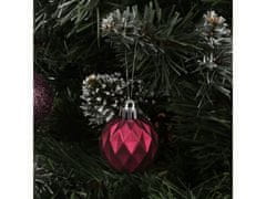 sarcia.eu Bordové vianočné čačky, sada čačky, ozdoby na vianočný stromček 4 cm, 18 ks. 1 balik