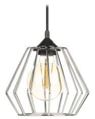 ModernHome WarsawLoft závesná lampa 13 cm strieborná