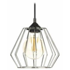 ModernHome WarsawLoft závesná lampa 13 cm strieborná