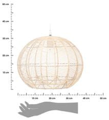 ModernHome Ratanová závesná lampa Kita 38 cm