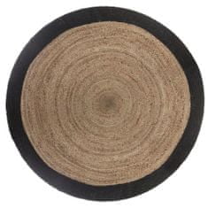 ModernHome Okrúhly jutový koberec 120 cm