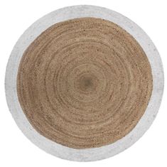 ModernHome Okrúhly jutový koberec 120 cm hnedý