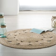 ModernHome Okrúhly jutový koberec Lace 120 cm