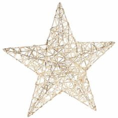 ModernHome Vianočná hviezda zlatá 30 Led 40 cm