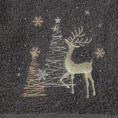 ModernHome Vianočný uterák SANTA/20 70x140 oceľ
