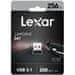 LEXAR flash disk 256GB - JumpDrive S47 USB 3.1, čierne plastové púzdro, (čítanie: až 250MB/s)