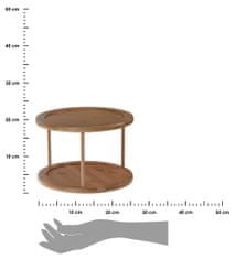 ModernHome Rotačný tanier s hromadou bambusu 25x18 cm