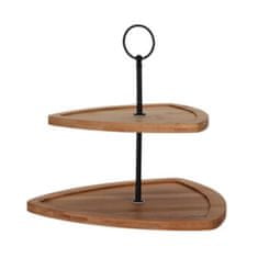 ModernHome Bambusový trojuholníkový tanier na tortu 23 cm