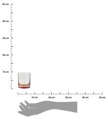 ModernHome Sada 6 farebných pohárov 300 ml