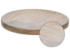 ModernHome Okrúhly tanier z mangového dreva 30 cm