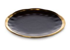 ModernHome Lissa Black Gold 20 cm tanier