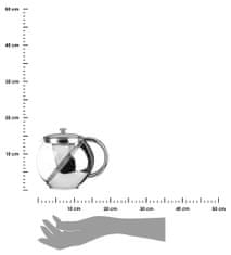 ModernHome Čajová kanvica Axel Chrome 1100 ml