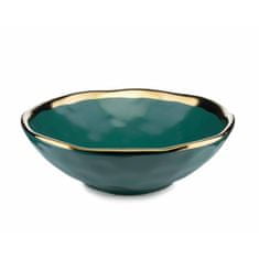 ModernHome Lissa Green Gold hlboký tanier 20 cm