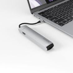 EPICO 6v1 Slim húb 8K s USB-C konektorom 9915112100069 - strieborný