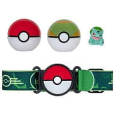 Jazwares Pokémon Clip 'n' Go Poké Ball Belt Set Bulbasaur