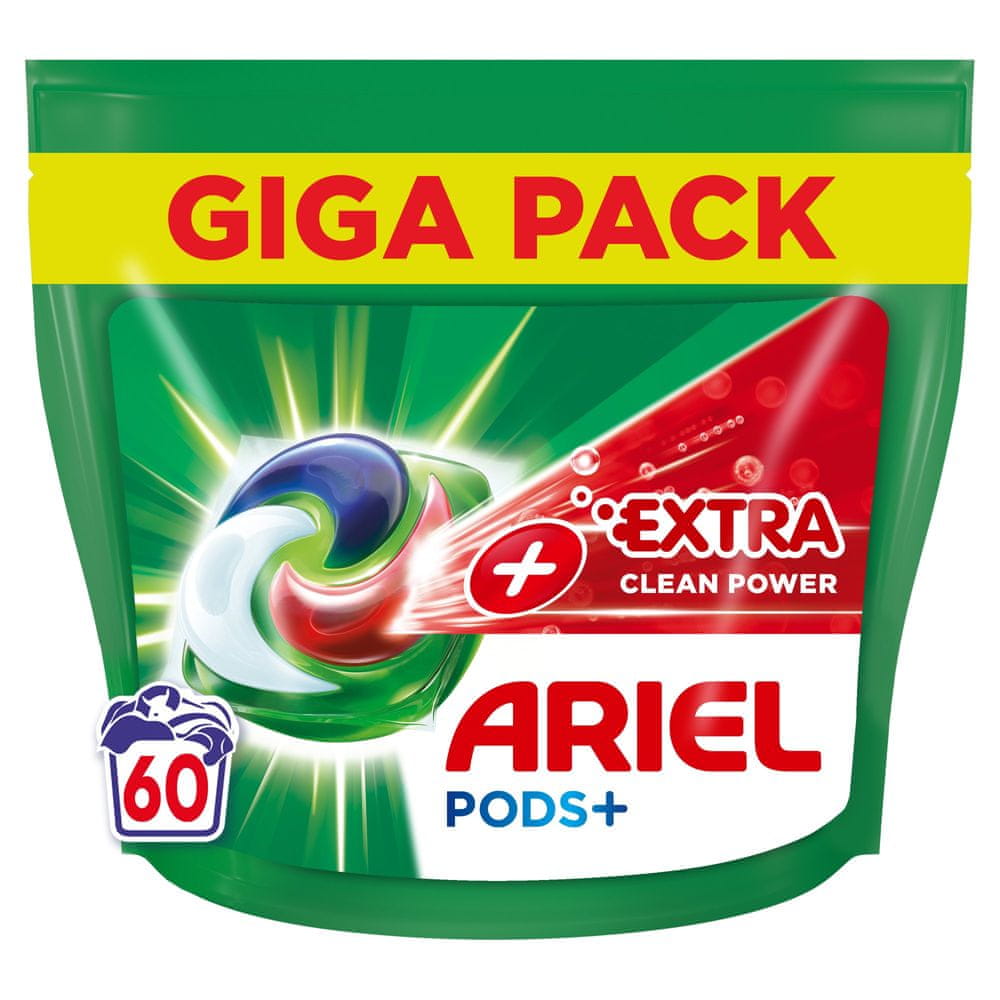 Ariel + kapsule na pranie Extra Clean 60 ks