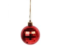 sarcia.eu Sada červených ozdôb na vianočný stromček: čačky, vrch, reťaz 48 kusov 1 balik