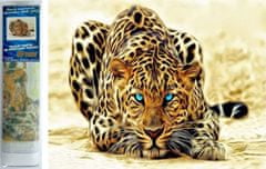 Norimpex Diamantové maľovanie Číhajúci leopard 30x40cm