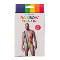 Gifty City Pánske plavky mankini v dúhovej farbe Pride