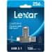 LEXAR flash disk 256GB - JumpDrive D400 Dual USB-C & USB-A 3.1 (čítanie až 130MB/s)