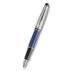 Waterman Expert Deluxe Metalic Blue CT plniace pero hrot F