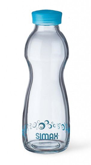 Simax Fľaša na pitie 500ml PURE BOTTLE sklo, plastové viečko