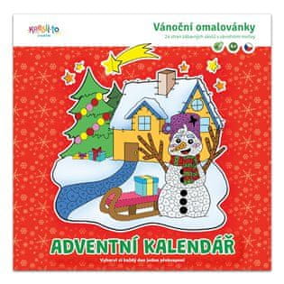 Vianočné omaľovánky - Adventný kalendár