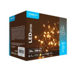 Modee Modee Lighting LED vianočná reťaz 200 LED 20m teplá biela