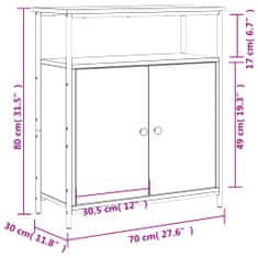 Petromila vidaXL Komoda dub sonoma 70x30x80 cm kompozitné drevo