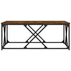 Petromila vidaXL Konferenčný stolík hnedý dub 100x100x40 cm kompozitné drevo