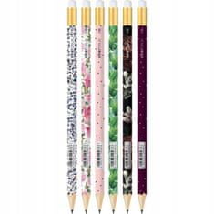 Školská farebná ceruzka s gumou HB