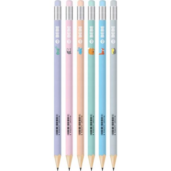 BTS Školská farebná ceruzka s gumou HB