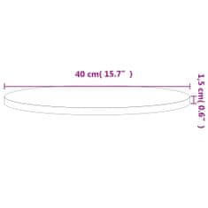 Vidaxl Stolová doska Ø40x1,5 cm okrúhla masívny buk