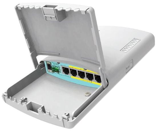 Mikrotik RouterBoard RB960PGS-PB PowerBox Pre 5x GLAN (4x PoE-OUT), Outdoor, napr. adaptér, ROS L4, mont.