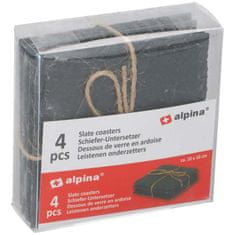 Alpina Podtácky bridlicové sada 4 ks 10x10cm