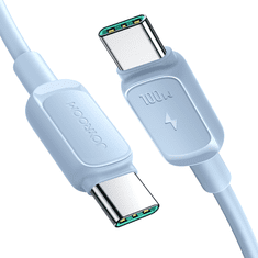 shumee USB-C - USB-C kábel 100W 1,2m modrý