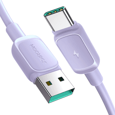 shumee Kábel USB-A - USB-C 3A 1,2m fialový