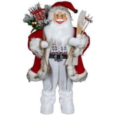 Dům Vánoc Santa s lyžami 60 cm