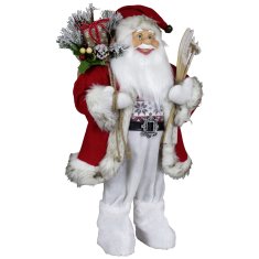 Dům Vánoc Santa s lyžami 60 cm