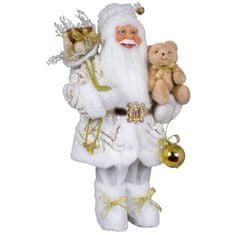 Dům Vánoc Santa s medvedíkom 45 cm