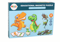 Mamido Vzdelávacie magnetické puzzle dinosaury