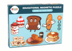 Mamido Vzdelávacie magnetické puzzle potraviny