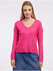 Jacqueline de Yong Tmavo ružový dámsky sveter JDY Elanora S