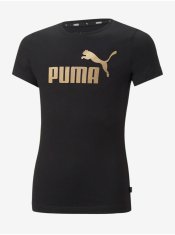 Puma Čierne dievčenské tričko Puma ESS+ 110