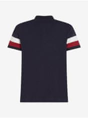 Tommy Hilfiger Tmavomodré pánske polo tričko Tommy Hilfiger S