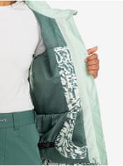 ROXY Zeleno-krémová dámska zimná vzorovaná bunda Roxy Jetty XL