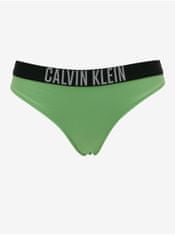 Calvin Klein Zelený dámsky spodný diel plaviek Calvin Klein Underwear Intense Power XS